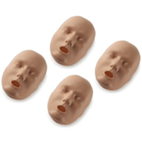 Prestan Professional maschera facciale sostitutiva per manichino pediatrico con pelle scura (confezione da 4 pezzi)